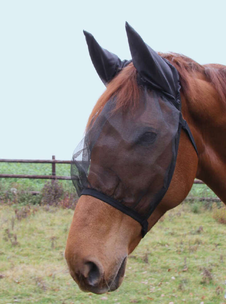 KANTRIE Fliegenmaske Basic mit Ohrenschutz